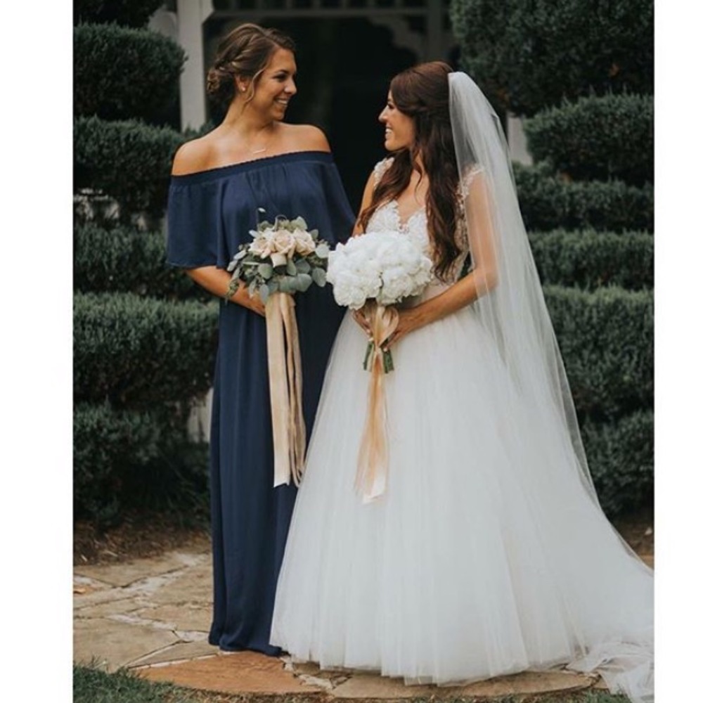 Hacienda Maxi Dress ~ Navy Crisp